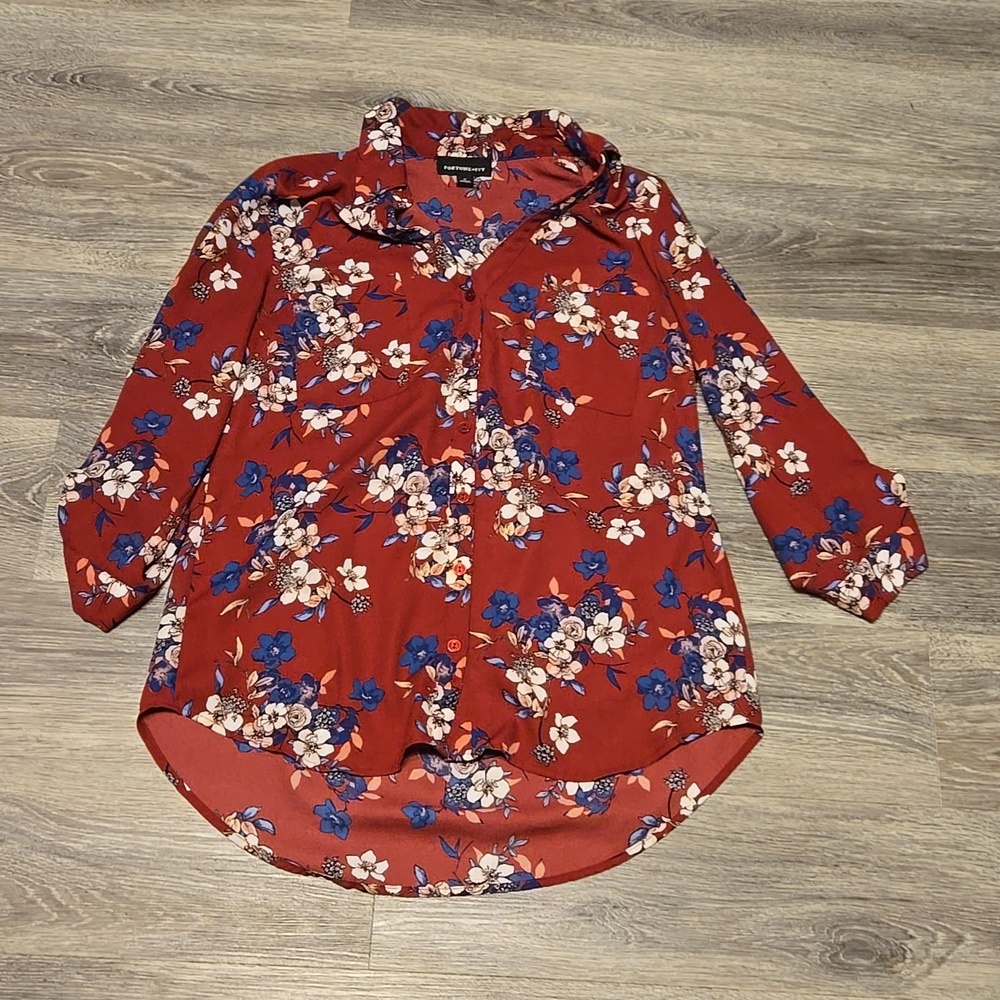 STITCHFIX  Fortune + Ivy floral blouse sz M